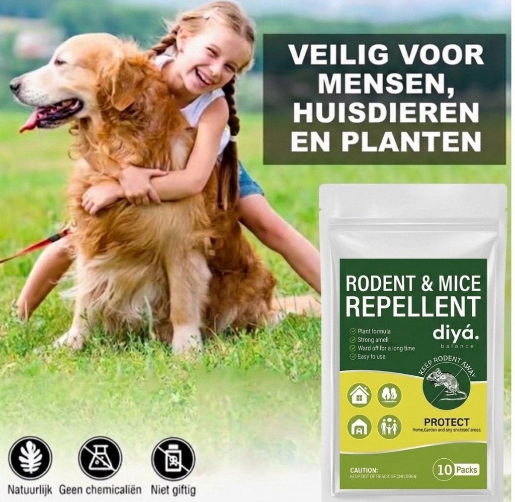 Répulsif naturel pour souris et rats Diyá - 10 pièces, Jardin & Terrasse, Jardin & Terrasse Autre, Envoi, Neuf