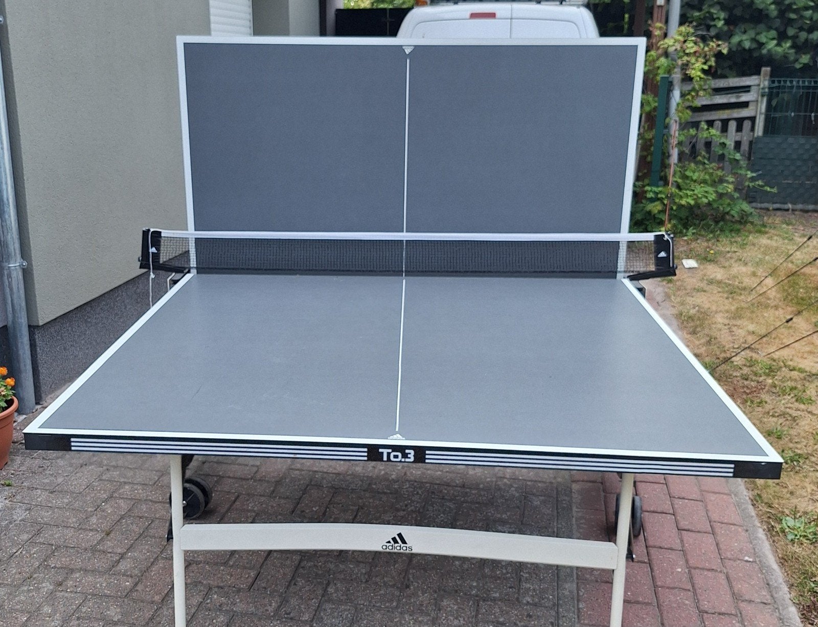 Tafeltennistafel adidas, Sport en Fitness, Ophalen, Gebruikt, Tafel Outdoor, Inklapbaar