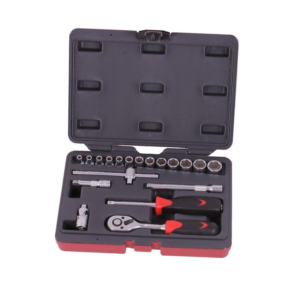 Doppendoos 1/4" 19 delig, Verzenden