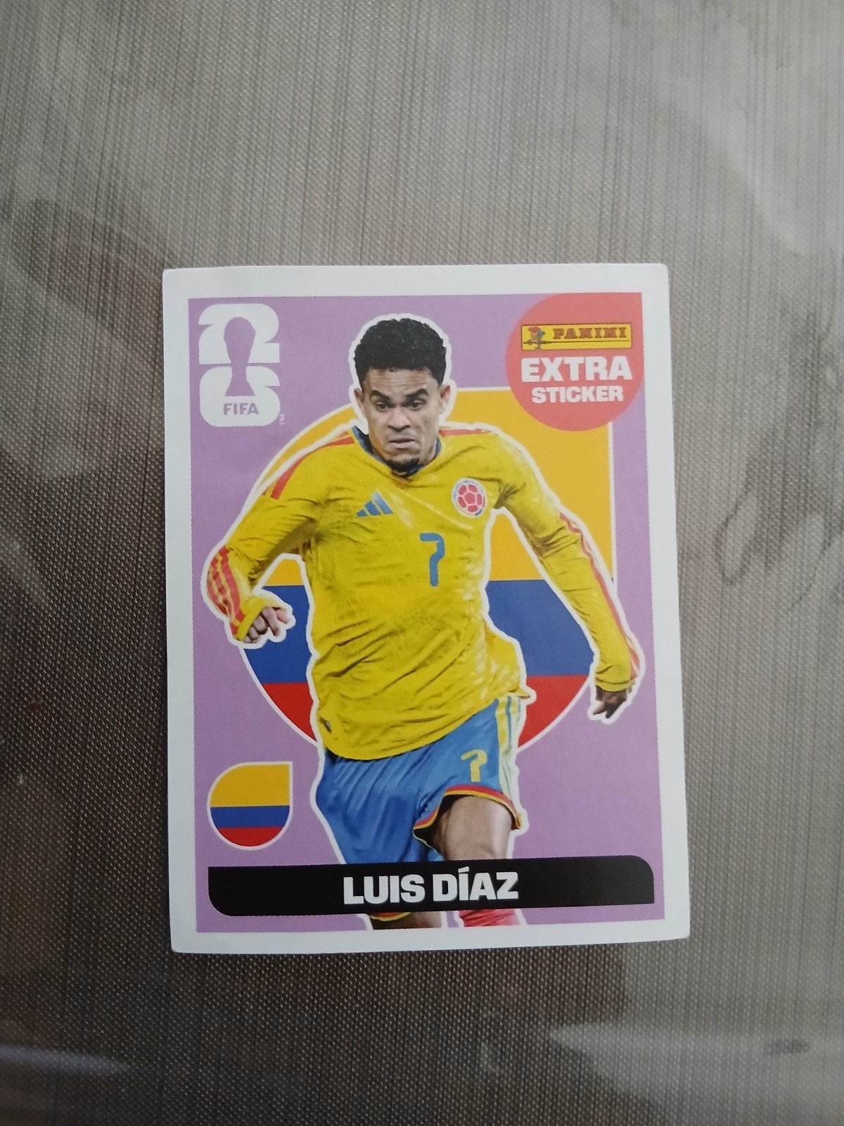 Luis diaz extra sticker wk 26, Verzenden, Zo goed als nieuw, Sticker