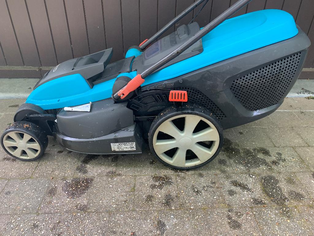 Gardena Powermax 42e elektrische grasmaaier, Tuin en Terras, Grasmaaiers, Ophalen, Gebruikt, Elektrische grasmaaier, 40 t/m 49 cm