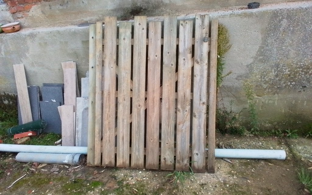 Portail de jardin en bois, Enlèvement, Utilisé, Avec portail, Porte du jardin