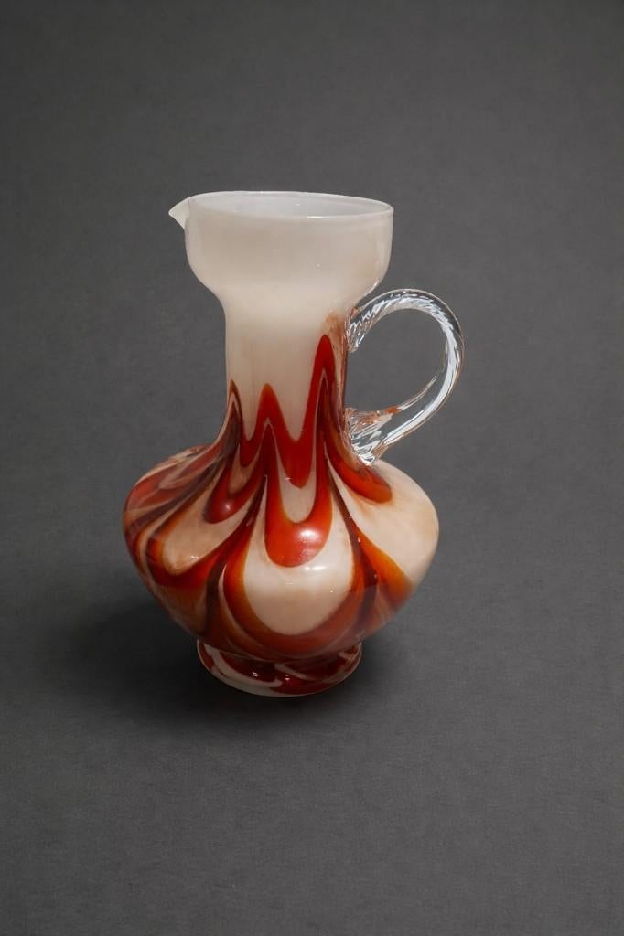 Vase pichet en opaline florentine vintage, Enlèvement