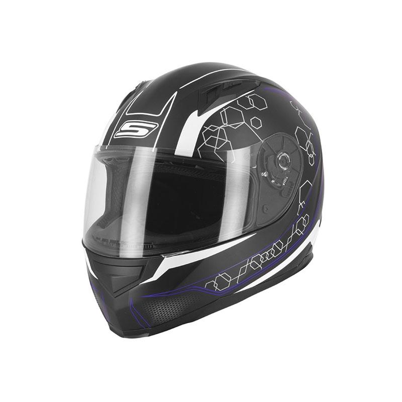 Casque S-Line – Intégral S448 noir et bleu Graphique, Casque intégral, Neuf, avec ticket, Envoi, M