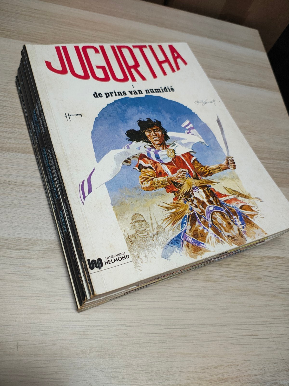 9 x Jugurtha strips, Boeken, Stripverhalen, Meerdere stripboeken, Ophalen of Verzenden, Gelezen