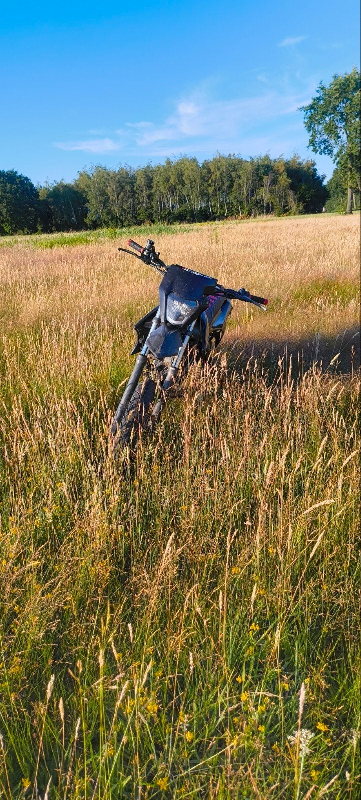 Derbi senda Xtreme 73cc, Fietsen en Brommers, Minibikes, Midibikes en Pitbikes, Zo goed als nieuw, Dirtbike, Schijfrem, Ophalen
