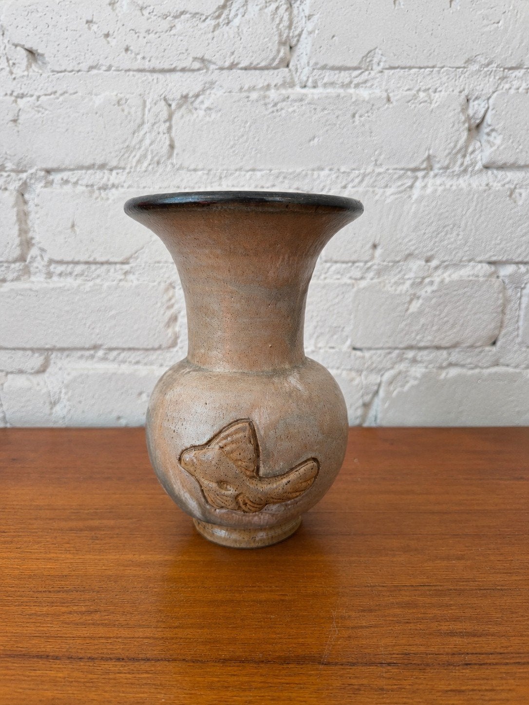 Vase en grès de Bouffioulx - Signé Roger Guérin (Modèle V61)