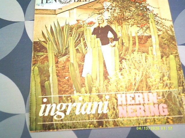 Ingriani_ Tenerife Vinylsingel 1972 ZGST., CD & DVD, Enlèvement ou Envoi, Comme neuf, Chanson réaliste ou Smartlap, Autres types
