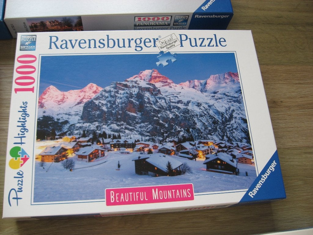 Puzzel Ravensburger Beautiful Mountains, Ophalen of Verzenden, 500 t/m 1500 stukjes, Nieuw, Legpuzzel