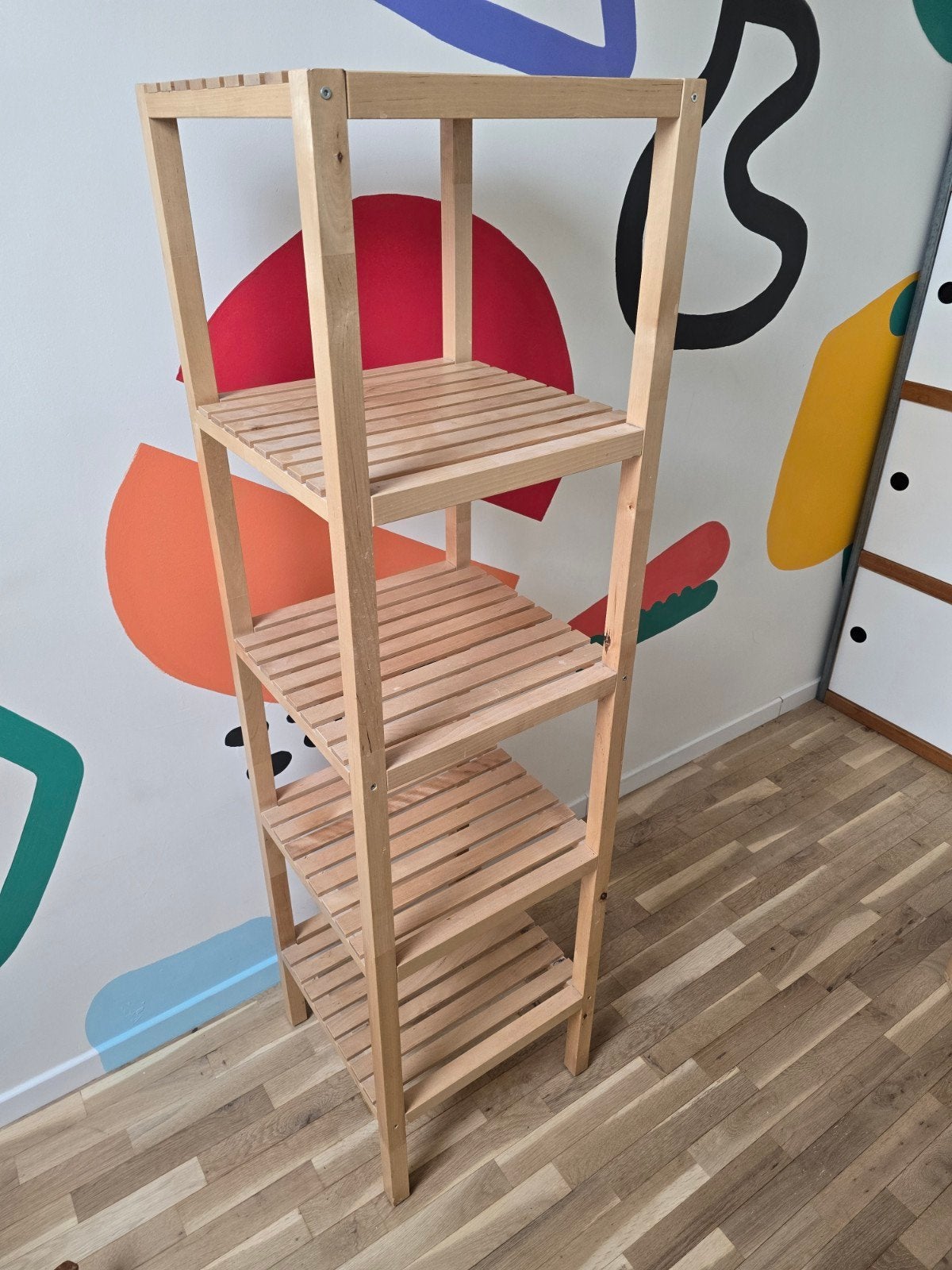 IKEA rek badkamer bamboe, Ophalen