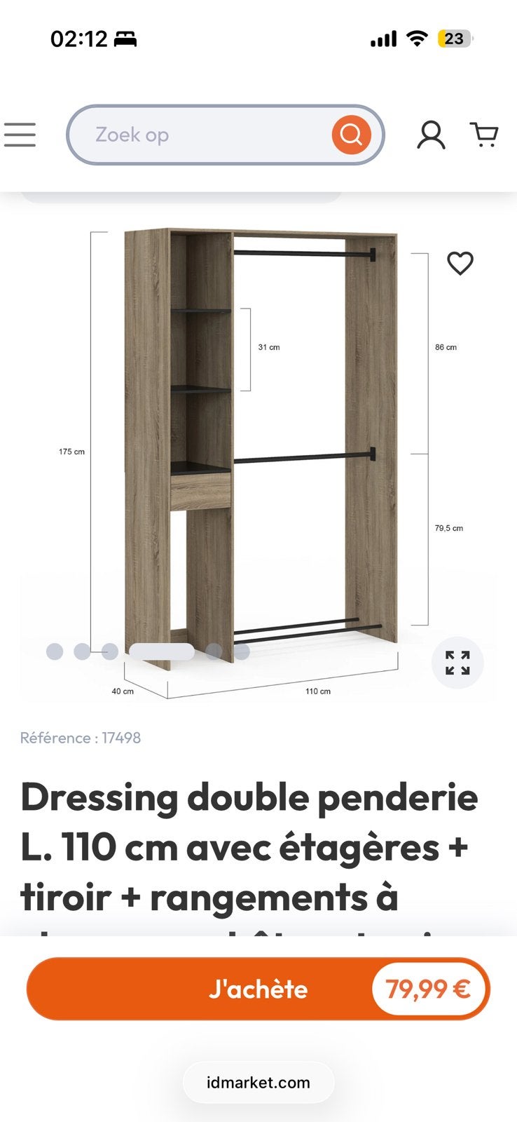2x kleer kast, Ophalen, Zo goed als nieuw