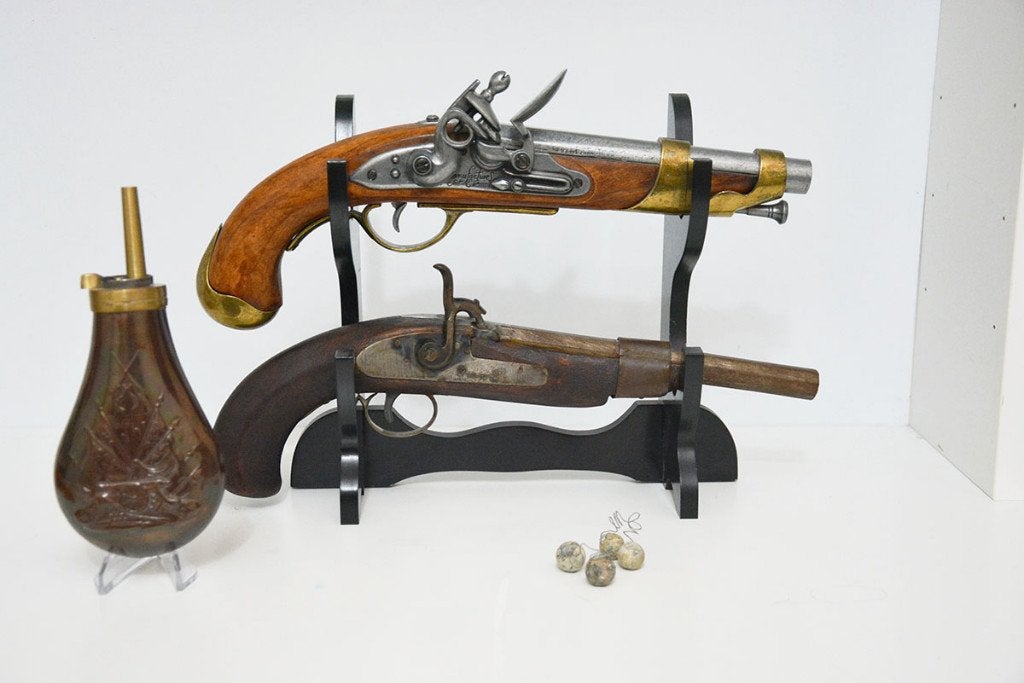Replica vuurstenen geweren voor decoratie met peer, Verzamelen, Militaria | Algemeen, Verzenden, Landmacht, Kunstobject