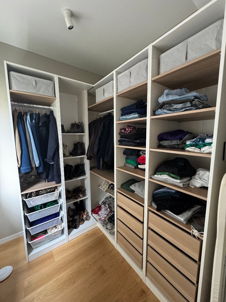 Dressing PAX IKEA, Comme neuf, Enlèvement, 200 cm ou plus, Chêne