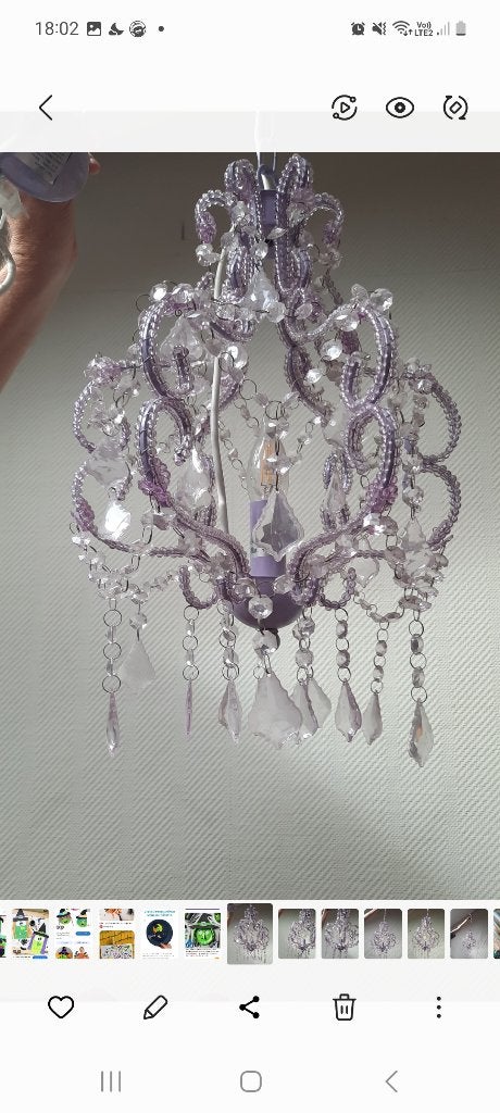 Lustre, Enlèvement, Comme neuf, Synthétique, Baroque