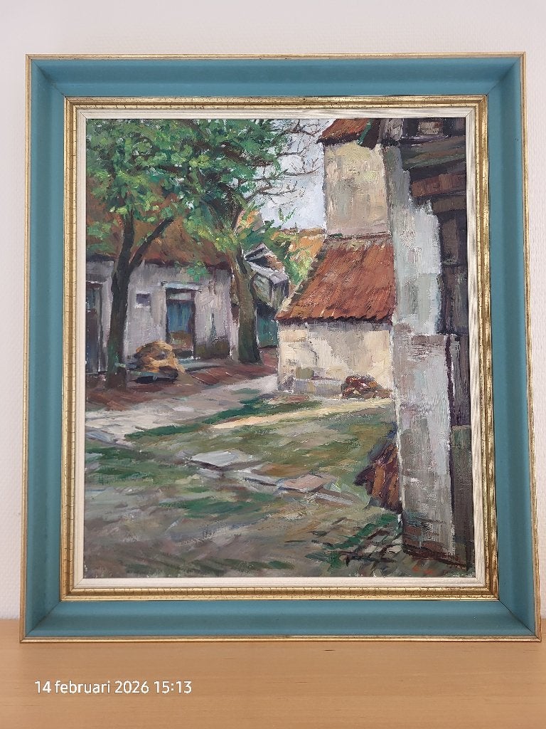 Willy Godderis (1964) Assebroek/Brugge – Olieverf op doek, Antiquités & Art, Art | Peinture | Classique, Daté, Peinture à l'huile