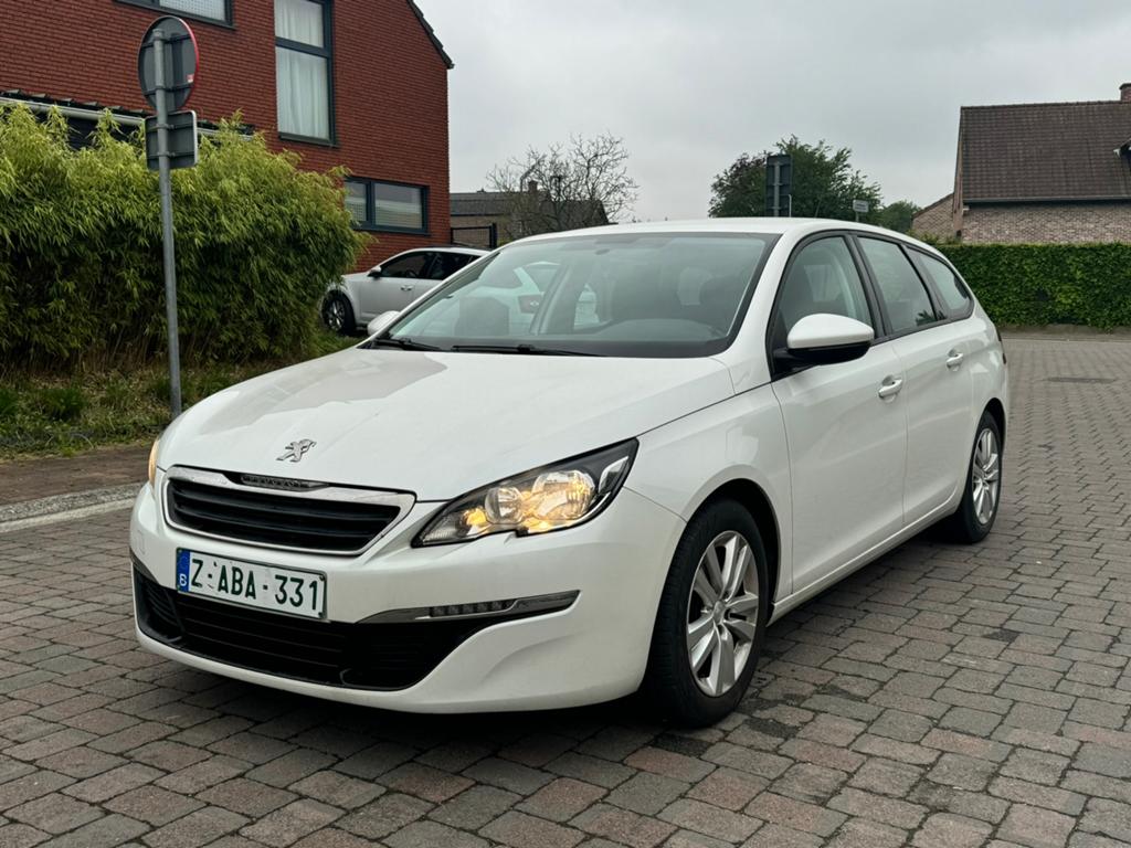 Peugeot 308 SW 1.2 essence , airco , gps , 10.2015 , Euro 6b, Autos, Achat, Euro 6, Entreprise, Noir