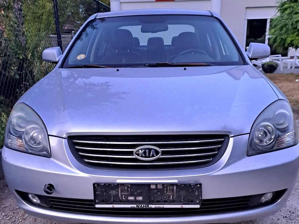 Kia Magentis (2006) - 102.809 km - Export / Schadewagen, Auto's, 4 deurs, Zwart, Magentis, Leder
