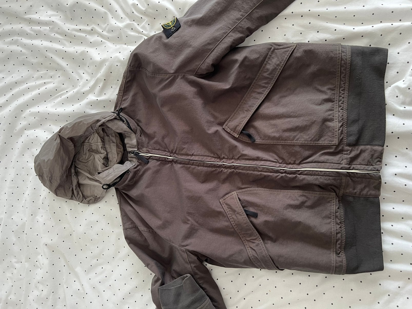 Veste Stone Island (Reps Nylon R), Enlèvement ou Envoi, Comme neuf, Gris