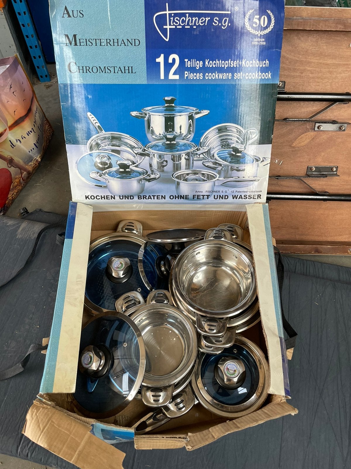 Assortiment potjes en pannen, Hobby en Vrije tijd, Picknickmanden, Ophalen, Zo goed als nieuw
