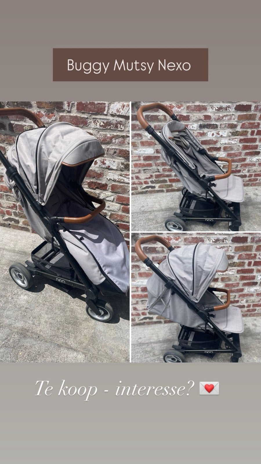 Buggy mutsy nexo zeer netjes onderhouden en propere buggy, Kinderen en Baby's, Buggy's, Ophalen, Gebruikt, Overige merken, Verstelbare rugleuning