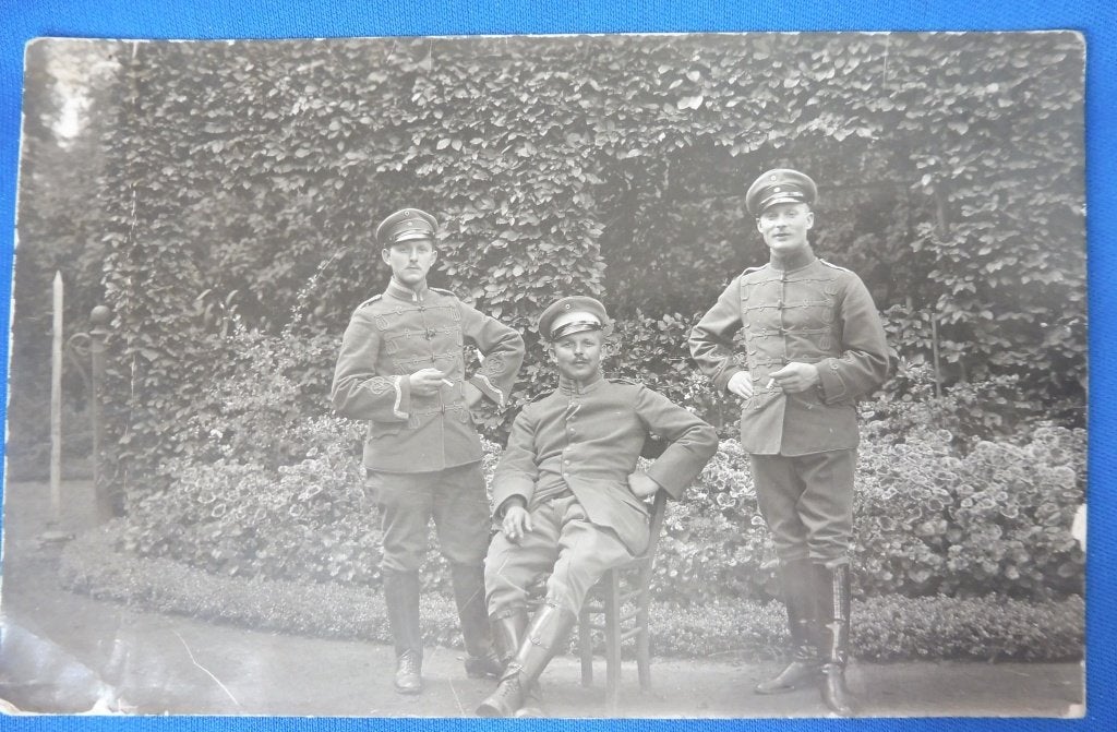 WO1 Foto Duitse Huzaren Wevelghem België 1916 (D), Verzenden, Landmacht, Overige typen