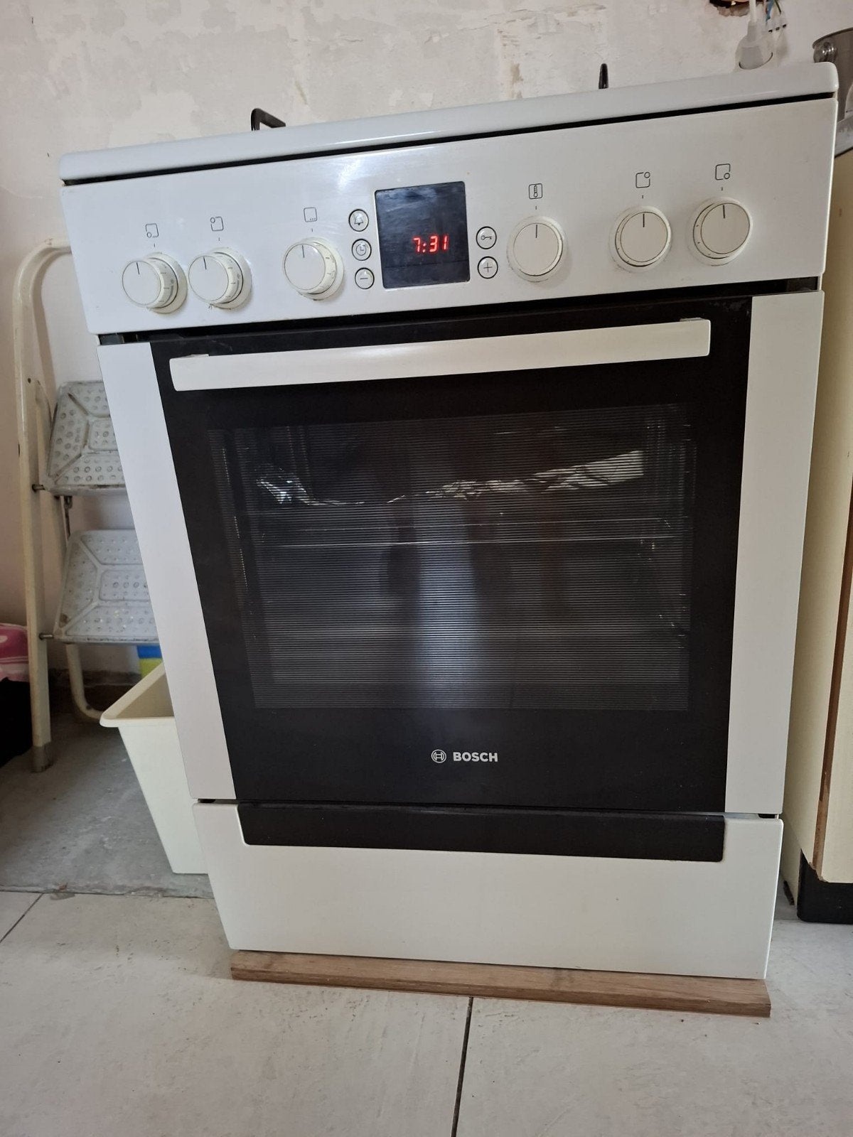 Kookfornuis Bosch, duo gas + elektrische oven, Elektronische apparatuur, Fornuizen, Ophalen, Gas