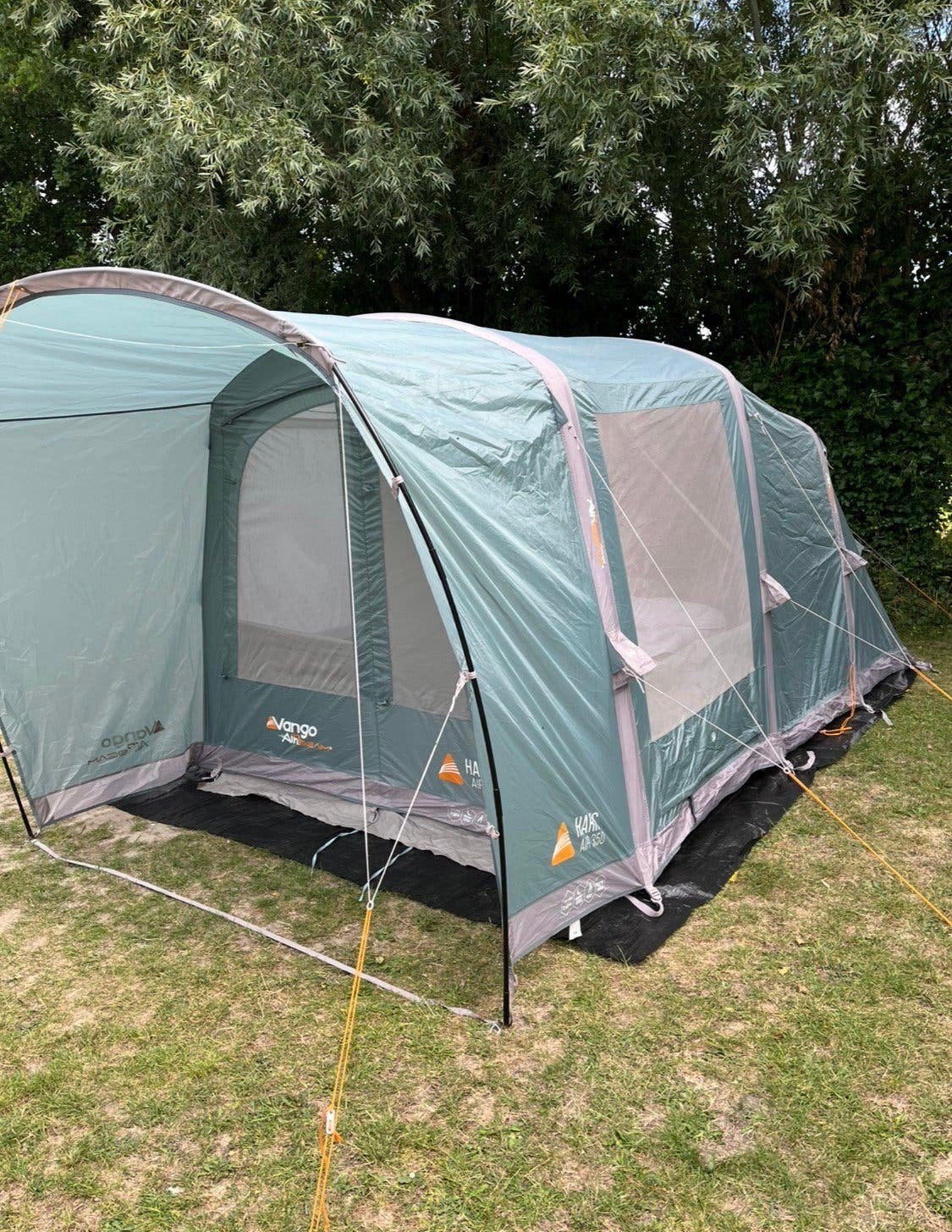 Mooie opblaasbare kampeertent Vango Harris Air 350, Caravans en Kamperen, Ophalen, Zo goed als nieuw