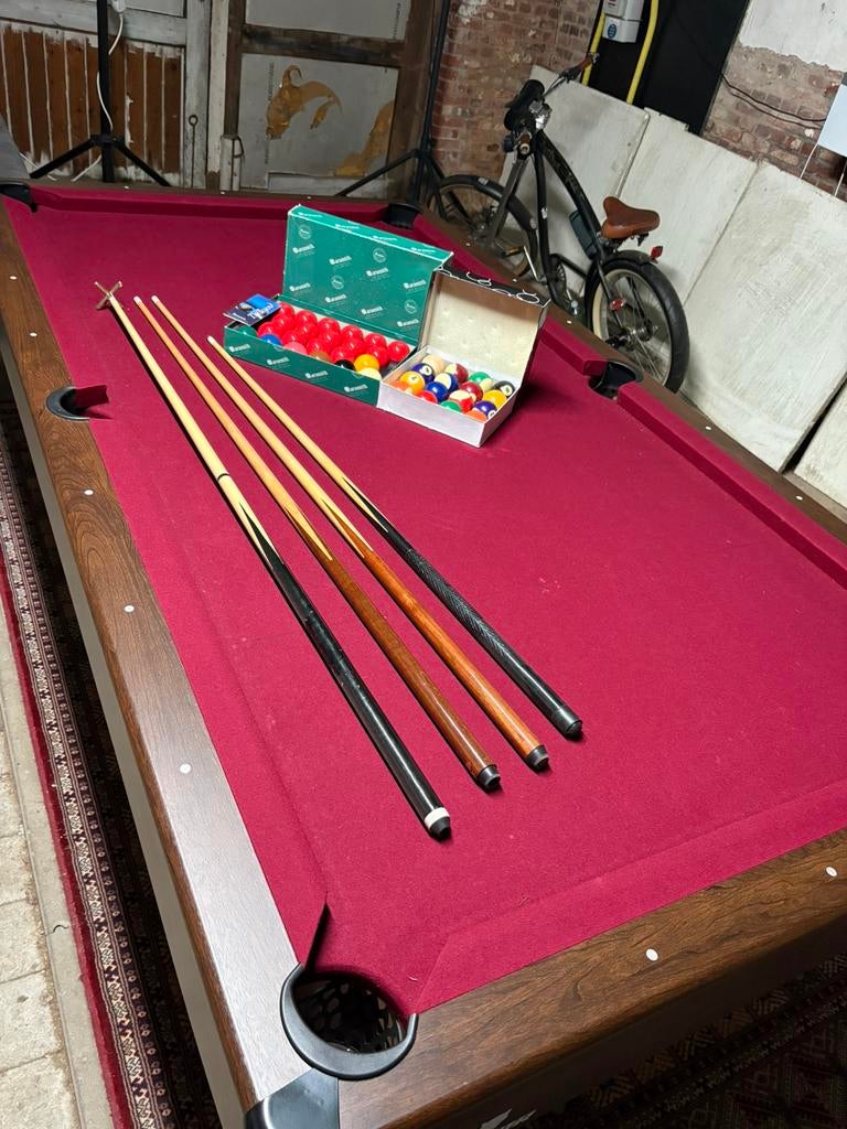 Recreatieve pooltafel, Sport en Fitness, Biljarten en Poolen, Ophalen, Pooltafel