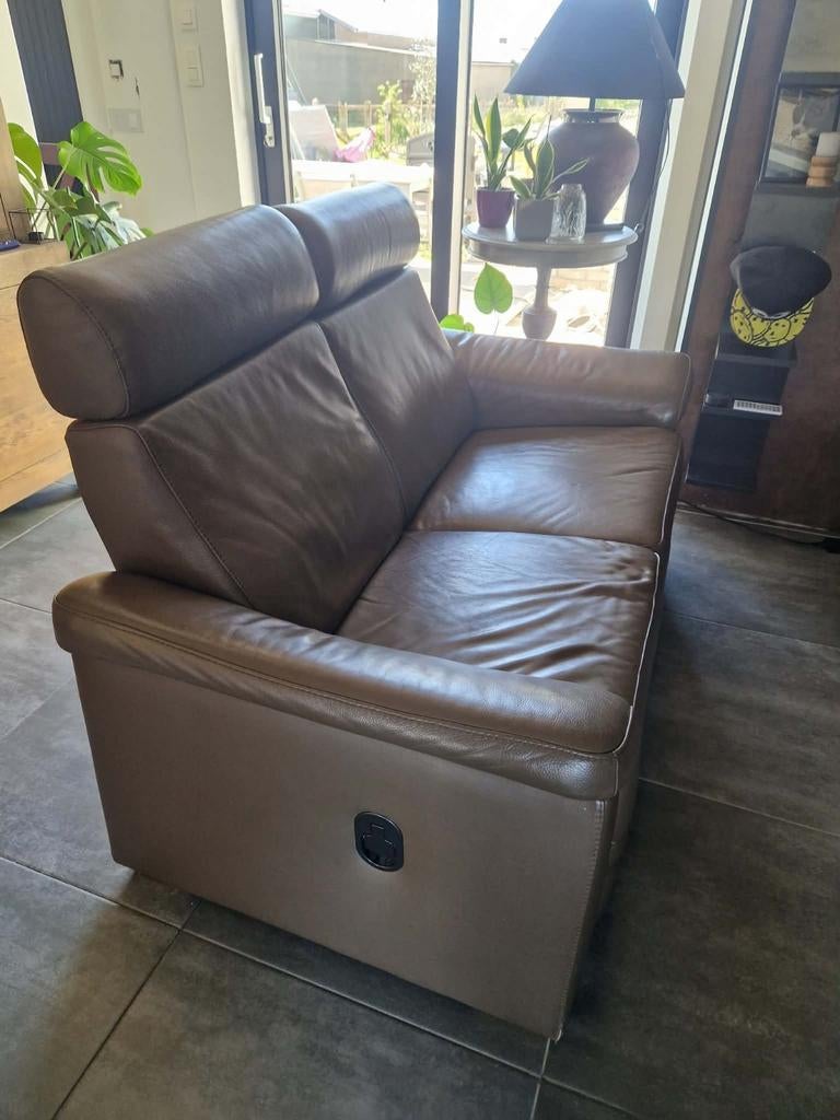 Lederen salon met relaxfuncties (3zit en 2zit), Ophalen