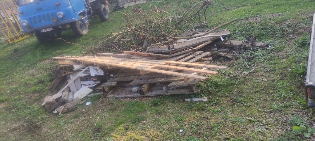 gratis hout afval, Ophalen