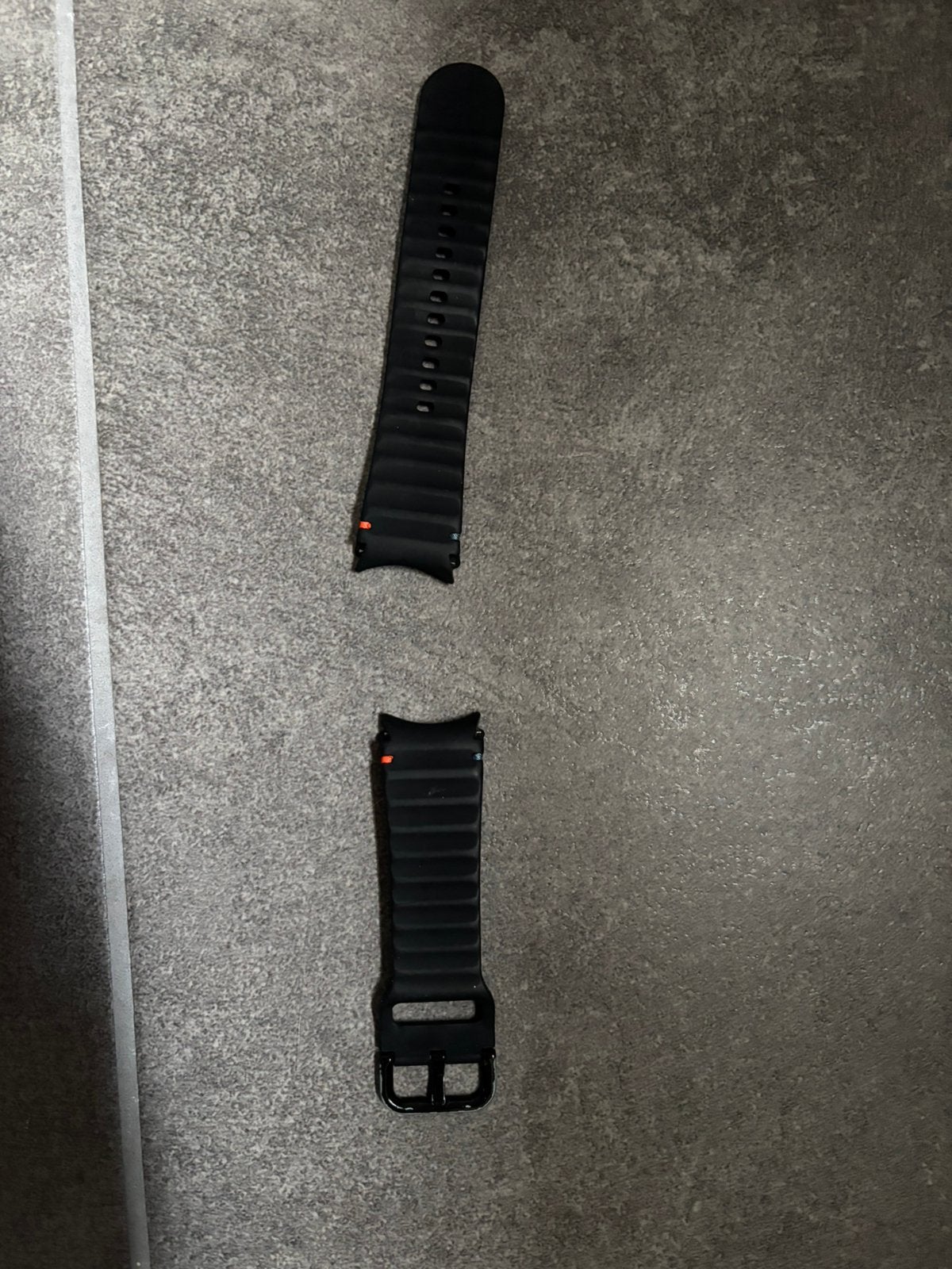 Galaxy watch 7 pols bandje zwart, Ophalen, Zwart, Zo goed als nieuw, Hoogte