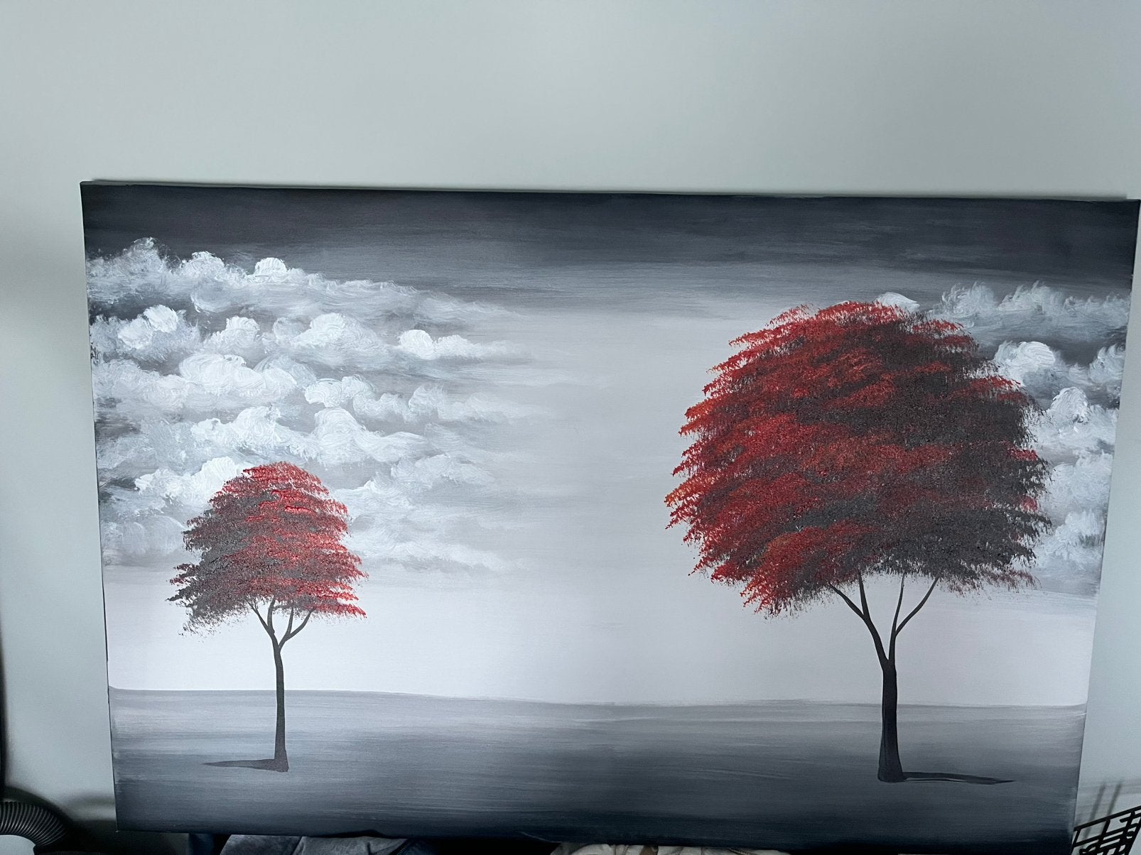 Olieverfschilderij, Antiek en Kunst, Ophalen, Doek, Olieverf, Handgeschilderd