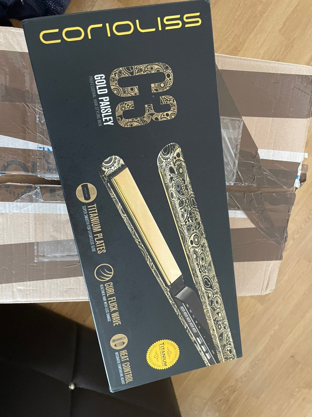 Lisseur C3 LeopardGold SoftTouch Corioliss professionnel, Bijoux, Sacs & Beauté, Beauté | Soins des cheveux, Neuf, Fer à friser ou Lisseur
