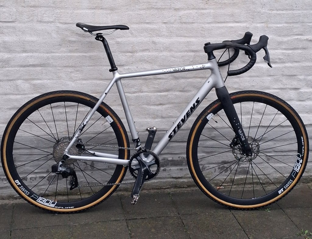 Cross fiets stevens vapor met 4 extra wielsets, Autres marques, 10 à 15 vitesses, Aluminium, Enlèvement