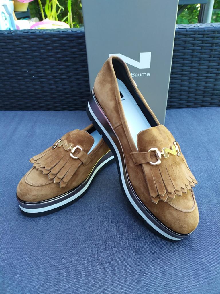 Nathan Baume schoenen in camel daim, Ophalen of Verzenden