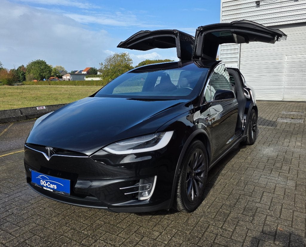Tesla Model x - 100 D - 7 zitplaatsen, Auto's, Tesla, Automaat, Zwart, Parkeersensor, Leder