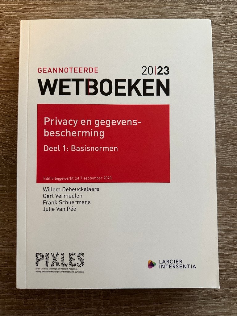 Wetboeken Privacy en Gegevensbescherming (Deel I & II), Boeken, Hoger Onderwijs, Nieuw, Diverse auteurs, Ophalen of Verzenden