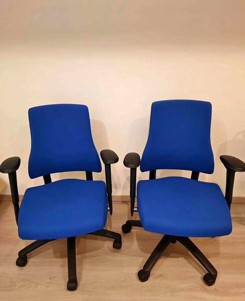 Ergonomische bureaustoel bma axia 2.2, Ophalen, Gaming bureaustoel, Blauw, Zo goed als nieuw