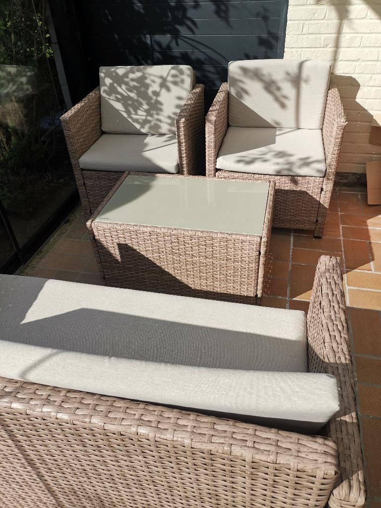 Ensemble de meubles de jardin, Comme neuf, Chaise, Sets de jardin, Enlèvement