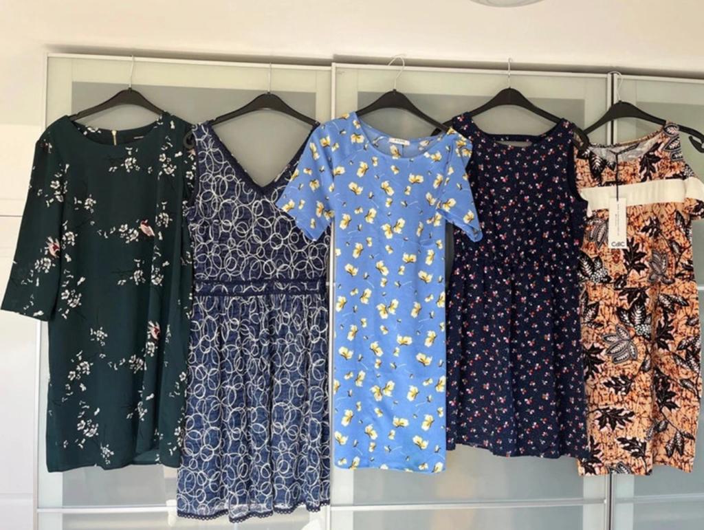 5 zomerjurken maat small / 36 o.a. Vero Moda, Cdlc, Kleding | Dames, Blauw, Ophalen of Verzenden, Zo goed als nieuw, Knielengte