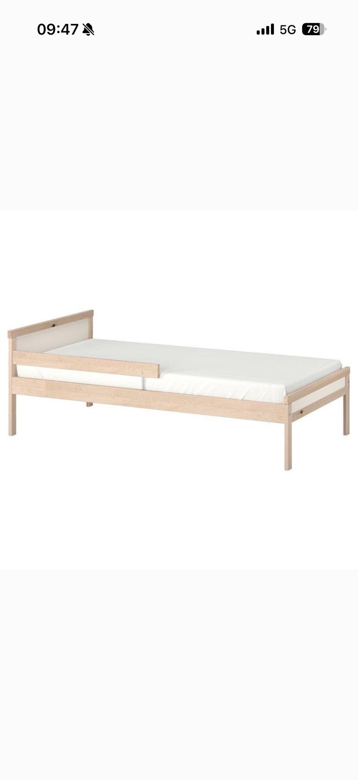 Peuterbed ikea sniglar+matras+laken van bumba, Ophalen, Zo goed als nieuw, Matras