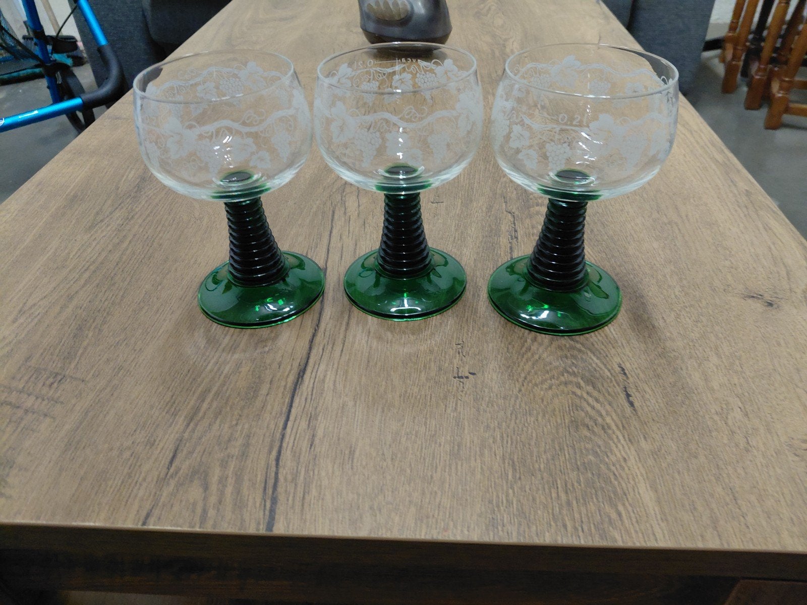 3 wijnglazen, Verzamelen, Ophalen of Verzenden