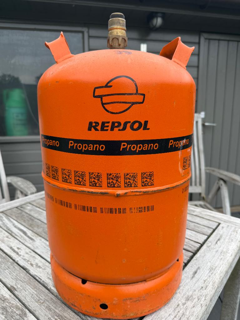 Gasfles Repsol Spanje, Caravans en Kamperen, Kampeeraccessoires, Ophalen, Gebruikt