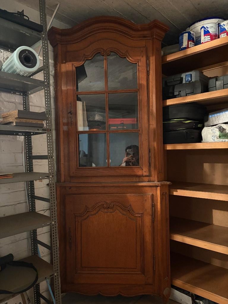 Meuble de coin en bois massif; garde manger, Enlèvement