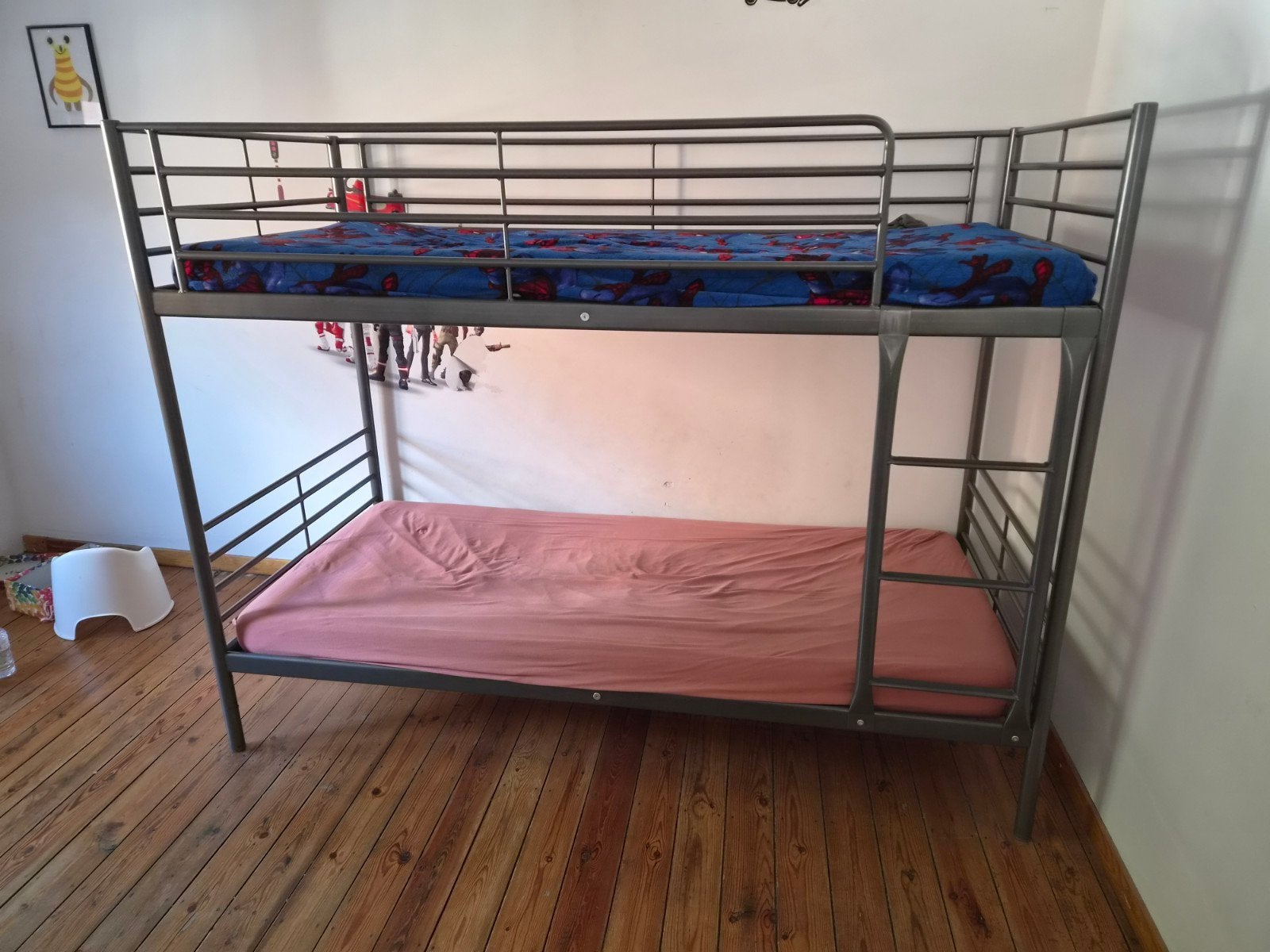 stapelbed met/zonder matrassen, Ophalen, Zo goed als nieuw, Tweepersoons, Stapelbed