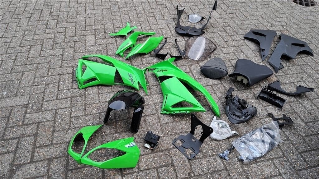 Kawasaki ZX6R 2009 - 2012 kappenset incl. andere delen excl., Ophalen of Verzenden, Gebruikt