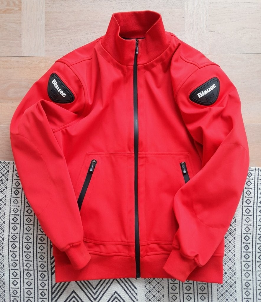 Blauer Easy Man Pro motorjas heren - Rood - XL, Motoren, Jas | textiel, Ophalen of Verzenden, Tweedehands, Heren