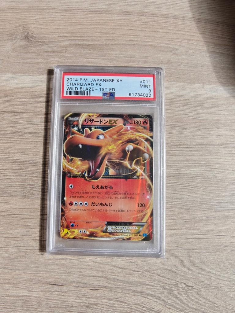 Prachtige Charizard PSA9 slab, Ophalen