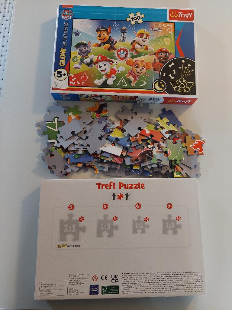 Puzzle 100 pièces Pat patrouille (5 ans et plus) - Complet, Enlèvement, Plus de 50 pièces, Comme neuf, 4 à 6 ans