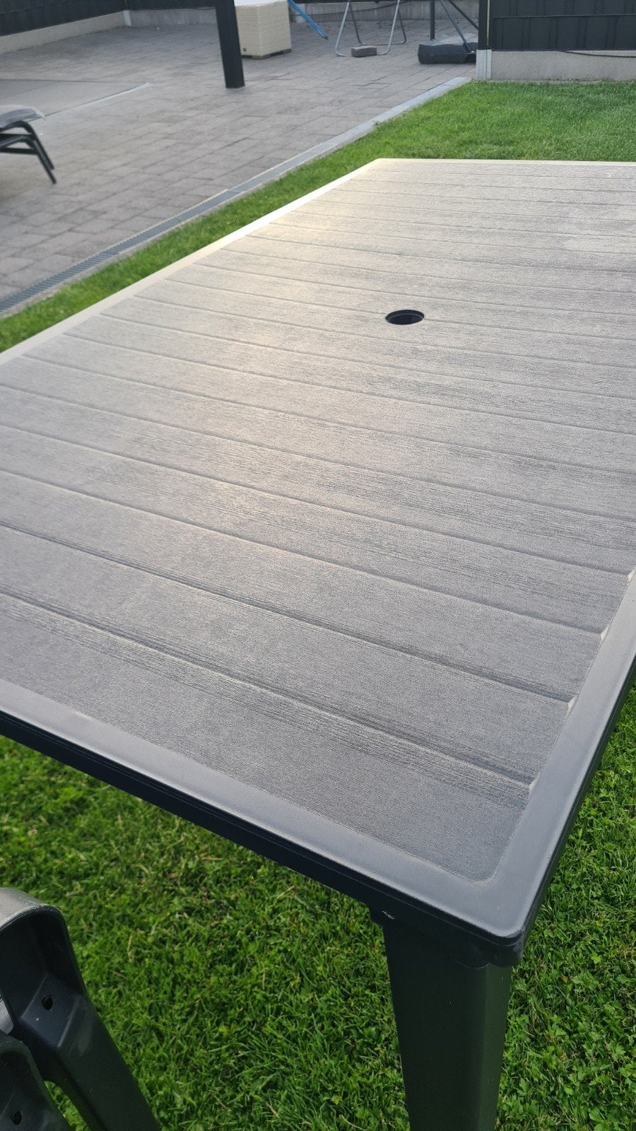 PVC tuintafel met 4 stoelen, Ophalen